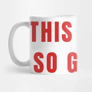 This Isn't So Great Make America Trump Free Funny Trendy Quote Red Mug